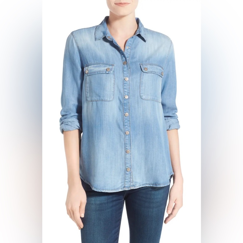 Michael Kors Light Blue Button-Down Shirt